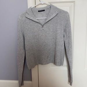 Brandy Melville quarter zip sweater